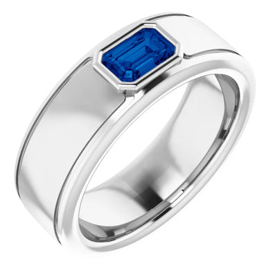 Emerald Cut Center Piece Bold & Thick Ring