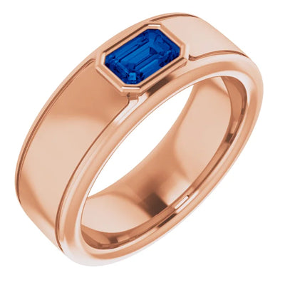 Emerald Cut Center Piece Bold & Thick Ring