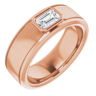 Emerald Cut Center Piece Bold & Thick Ring