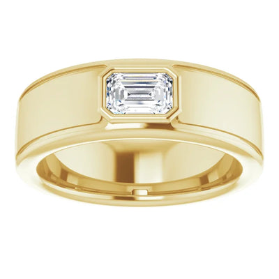 Emerald Cut Center Piece Bold & Thick Ring