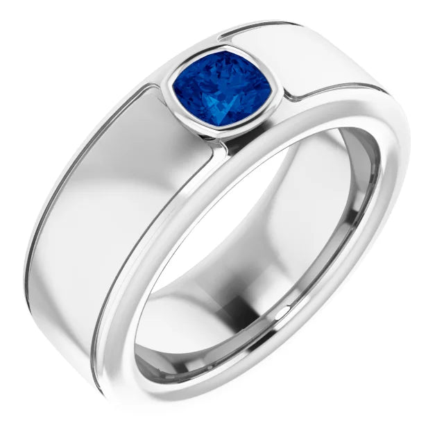 Cushion Cut Center Piece Bold & Thick Ring
