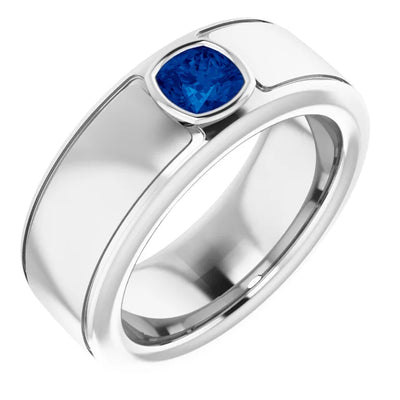 Cushion Cut Center Piece Bold & Thick Ring