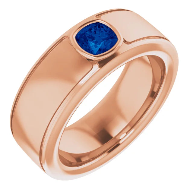 Cushion Cut Center Piece Bold & Thick Ring