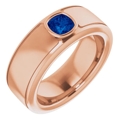 Cushion Cut Center Piece Bold & Thick Ring