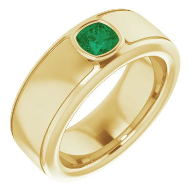 Cushion Cut Center Piece Bold & Thick Ring