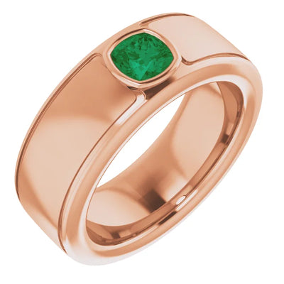 Cushion Cut Center Piece Bold & Thick Ring