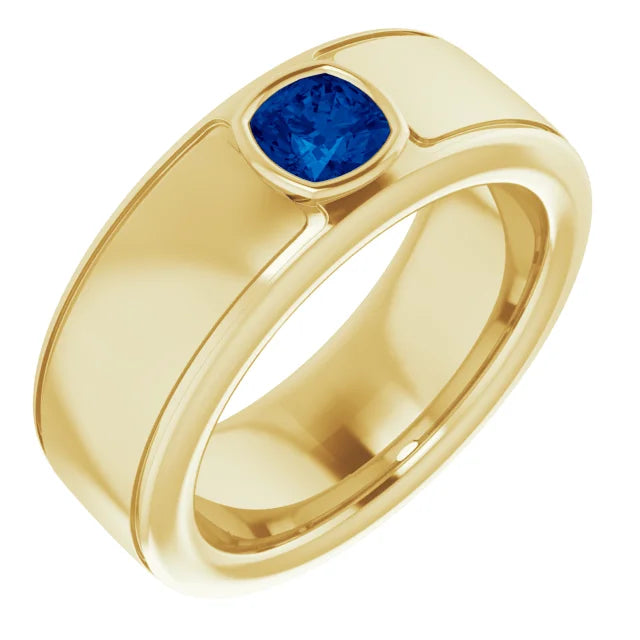 Cushion Cut Center Piece Bold & Thick Ring