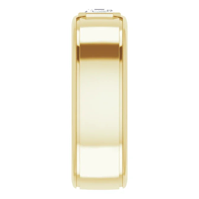 Asscher Cut Center Piece Bold & Thick Ring