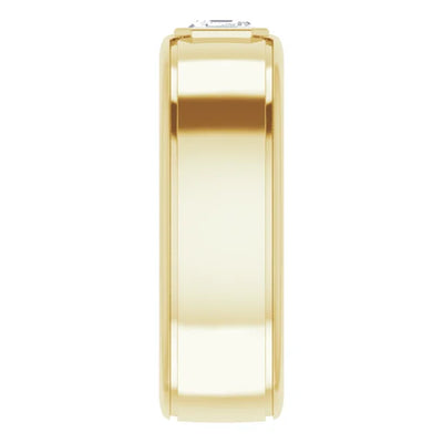 Asscher Cut Center Piece Bold & Thick Ring
