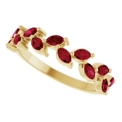 Juliette Marquise Gems 1/2 Eternity Accents Wedding & Anniversary Band