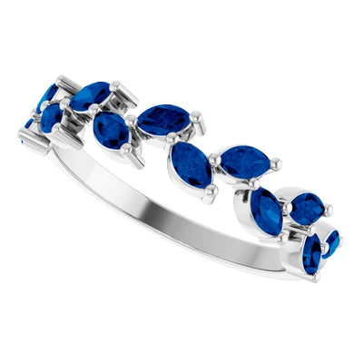 Juliette Marquise Gems 1/2 Eternity Accents Wedding & Anniversary Band