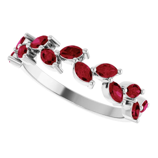 Juliette Marquise Gems 1/2 Eternity Accents Wedding & Anniversary Band
