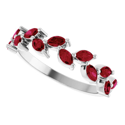 Juliette Marquise Gems 1/2 Eternity Accents Wedding & Anniversary Band