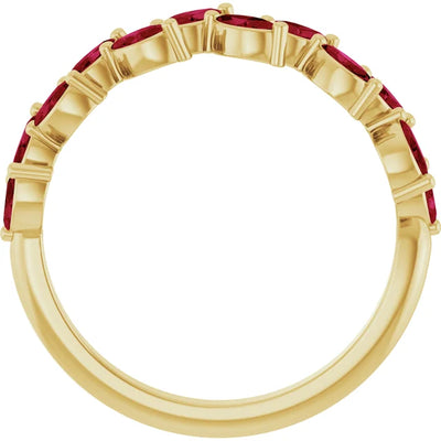 Juliette Marquise Gems 1/2 Eternity Accents Wedding & Anniversary Band