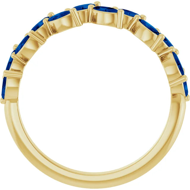 Juliette Marquise Gems 1/2 Eternity Accents Wedding & Anniversary Band