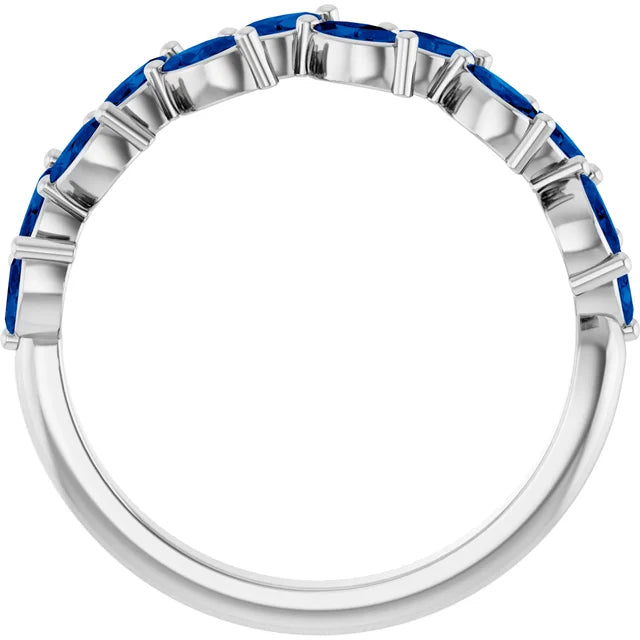 Juliette Marquise Gems 1/2 Eternity Accents Wedding & Anniversary Band