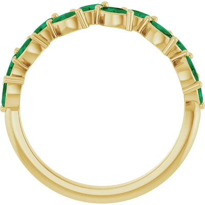 Juliette Marquise Gems 1/2 Eternity Accents Wedding & Anniversary Band