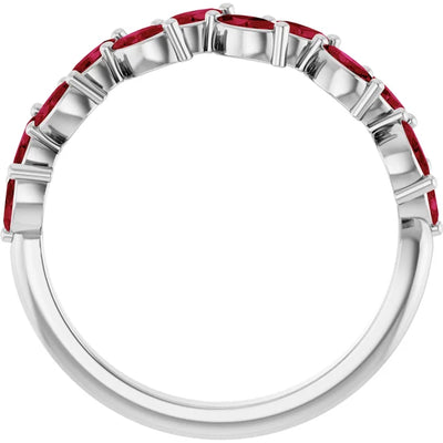 Juliette Marquise Gems 1/2 Eternity Accents Wedding & Anniversary Band