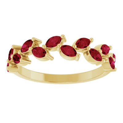 Juliette Marquise Gems 1/2 Eternity Accents Wedding & Anniversary Band