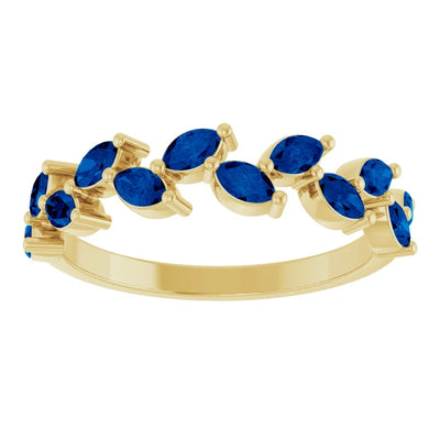 Juliette Marquise Gems 1/2 Eternity Accents Wedding & Anniversary Band
