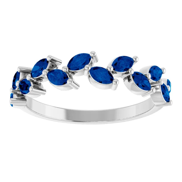 Juliette Marquise Gems 1/2 Eternity Accents Wedding & Anniversary Band
