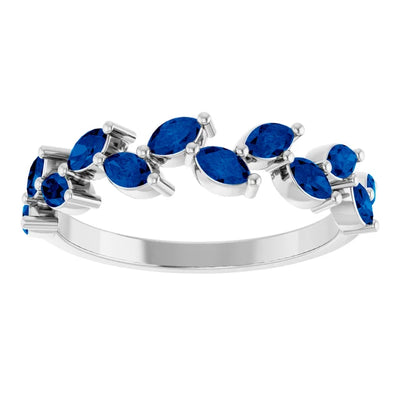 Juliette Marquise Gems 1/2 Eternity Accents Wedding & Anniversary Band