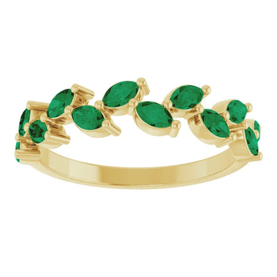 Juliette Marquise Gems 1/2 Eternity Accents Wedding & Anniversary Band