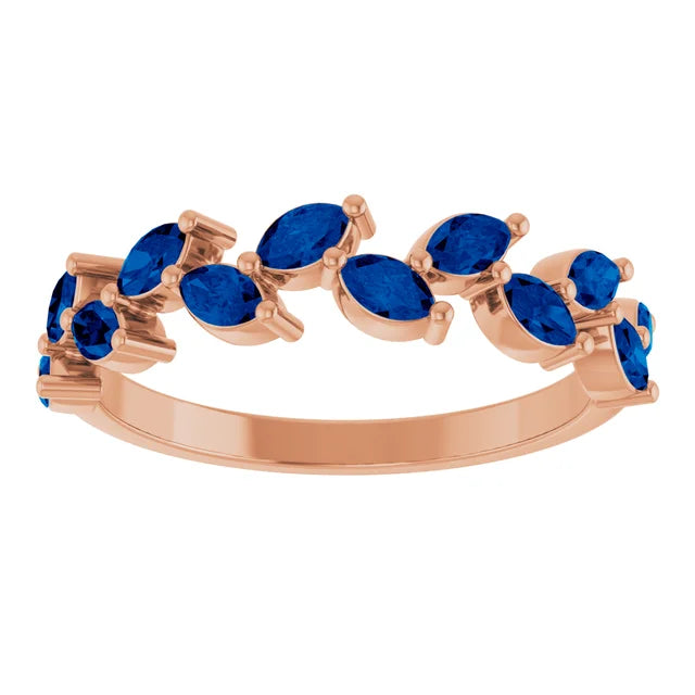 Juliette Marquise Gems 1/2 Eternity Accents Wedding & Anniversary Band