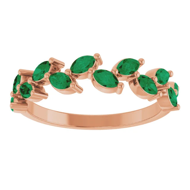 Juliette Marquise Gems 1/2 Eternity Accents Wedding & Anniversary Band