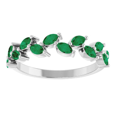 Juliette Marquise Gems 1/2 Eternity Accents Wedding & Anniversary Band