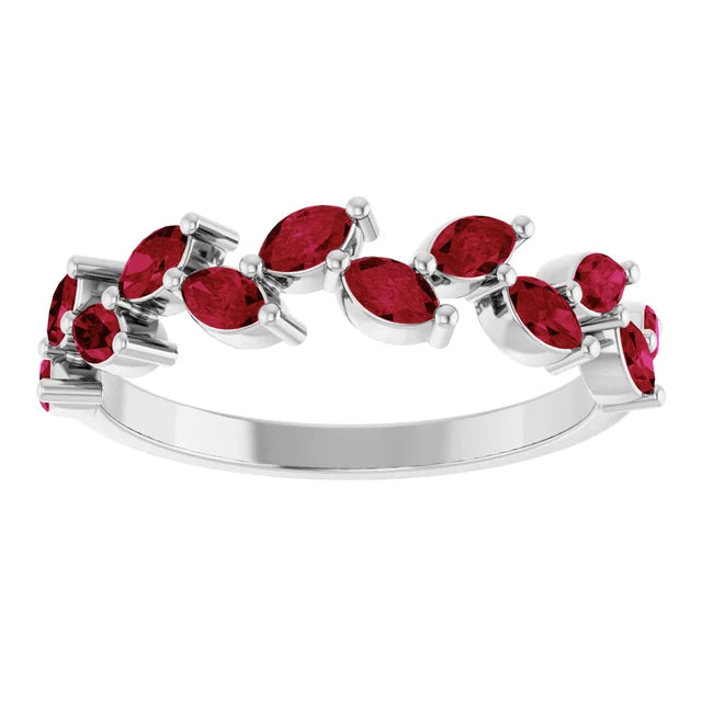 Juliette Marquise Gems 1/2 Eternity Accents Wedding & Anniversary Band