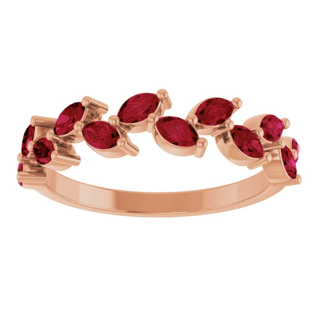 Juliette Marquise Gems 1/2 Eternity Accents Wedding & Anniversary Band