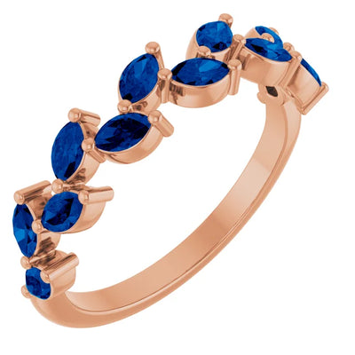 Juliette Marquise Gems 1/2 Eternity Accents Wedding & Anniversary Band