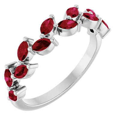 Juliette Marquise Gems 1/2 Eternity Accents Wedding & Anniversary Band