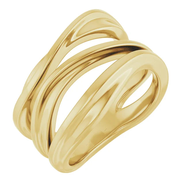 Lava Forming Free Form Ring