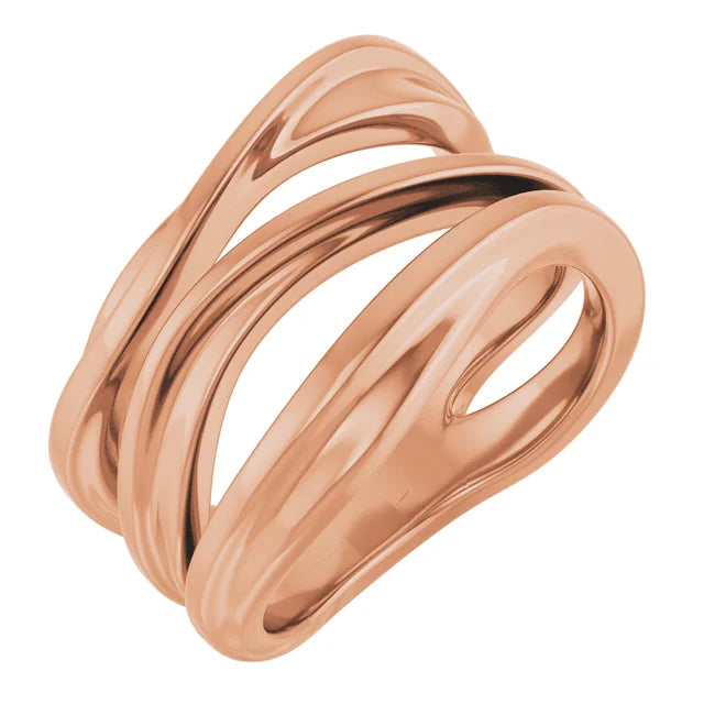 Lava Forming Free Form Ring