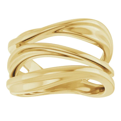 Lava Forming Free Form Ring
