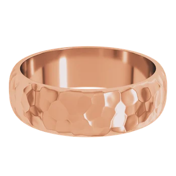 Classic Wedding Band - Hammer Finish