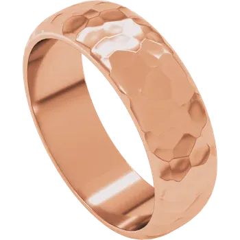 Classic Wedding Band - Hammer Finish