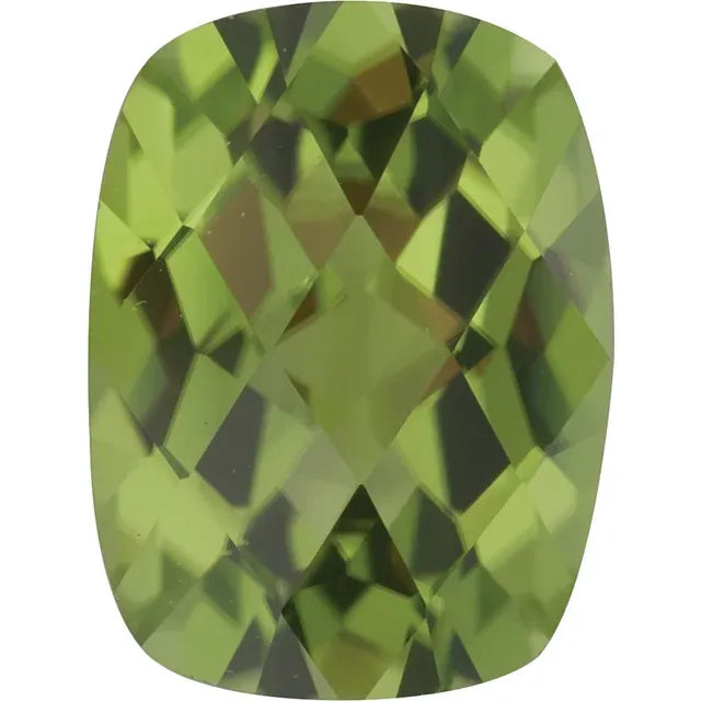 Antique Cushion Green Peridot Natural Gemstones