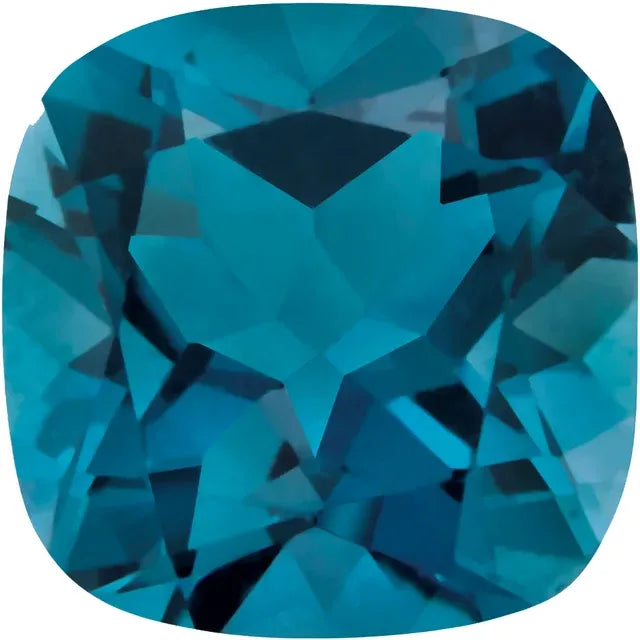 Cushion London Blue Topaz Natural Gemstones