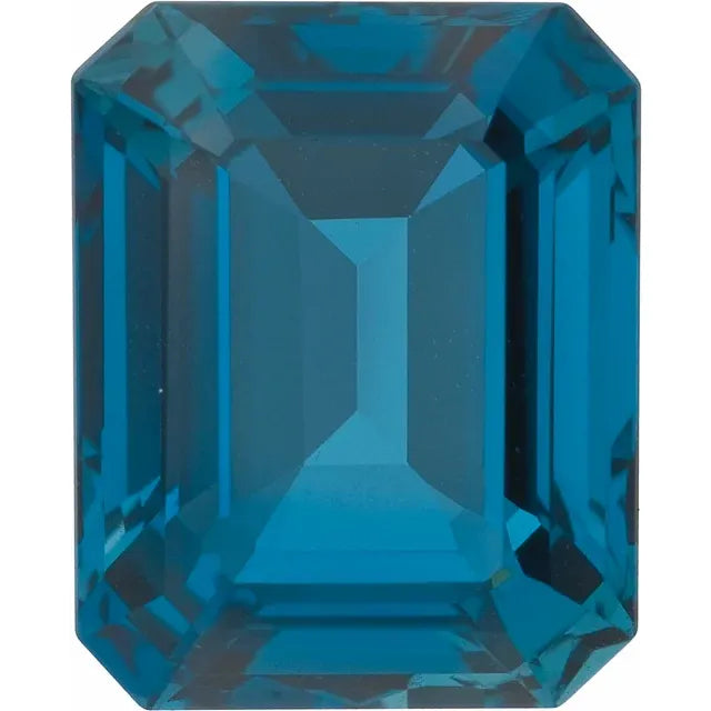 Emerald London Blue Topaz Natural Gemstones