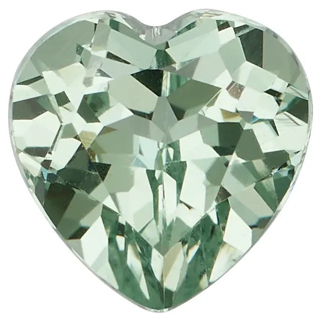 Heart FAB Lab-Grown Green Sapphire Gems