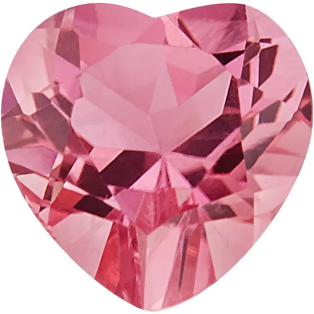 Heart Pink Tourmaline Natural Gemstones