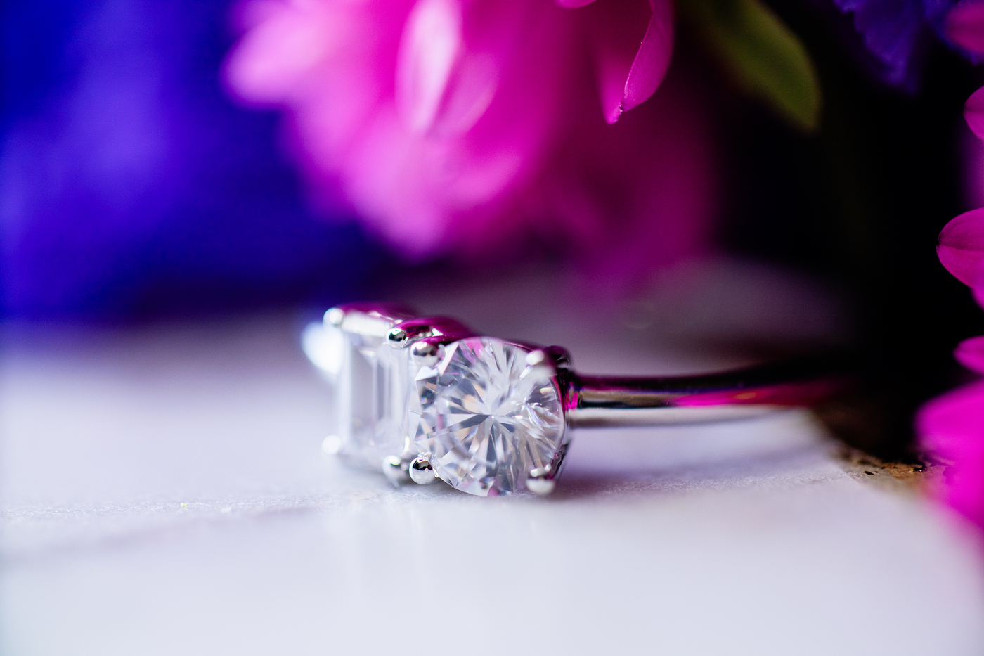 Create your own moissanite clearance engagement ring