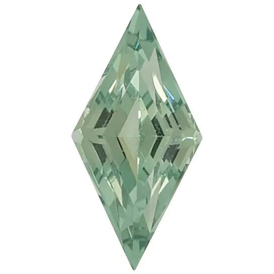 Lozenge FAB Lab-Grown Green Sapphire Gems