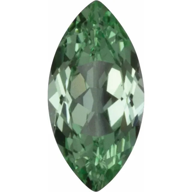 Marquise FAB Lab-Grown Green Sapphire Gems