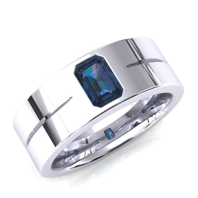 Emerald Cut Center Stone Bold & Thick Statement Ring