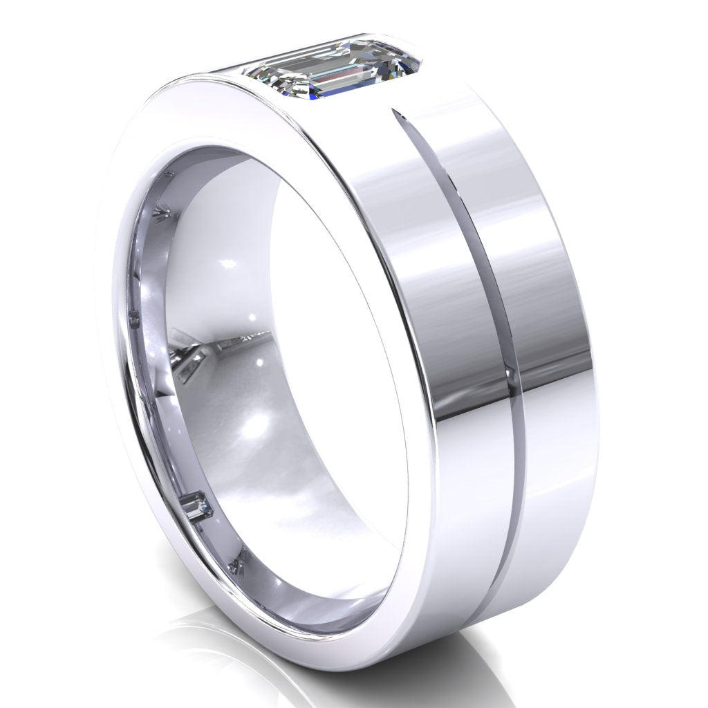 Emerald Cut Center Stone Bold & Thick Statement Ring