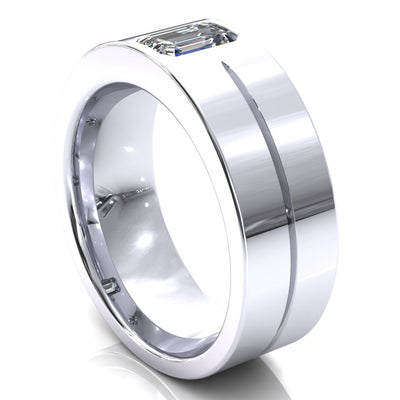 Emerald Cut Center Stone Bold & Thick Statement Ring